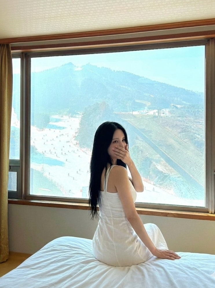  횡성 숙소 추천, 웰리힐리 리조트 력셔리 B형 스키장뷰 단체 가성비 굿