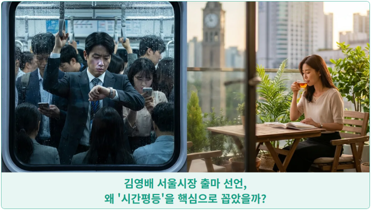 <b>김영배</b> 서울시장 출마 선언, 왜 '<b>시간평등</b>'을 핵심으로 꼽았을까?