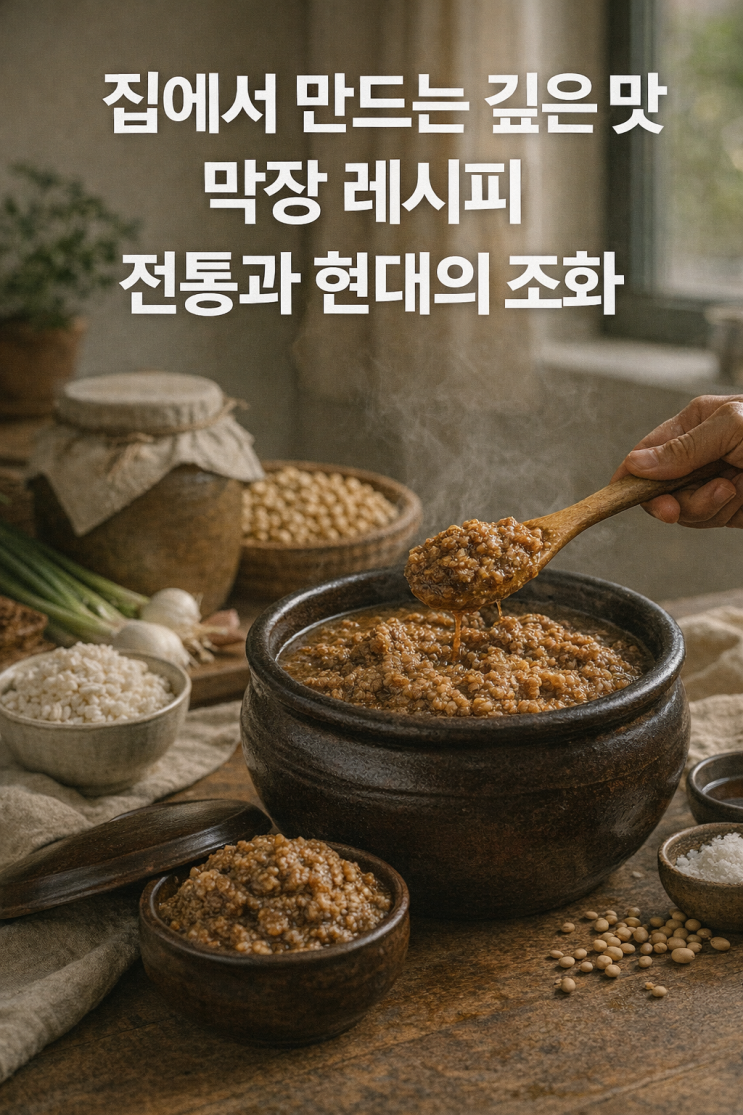  집에서 만드는 깊은 맛 막장 레시피 전통과 현대의 조화