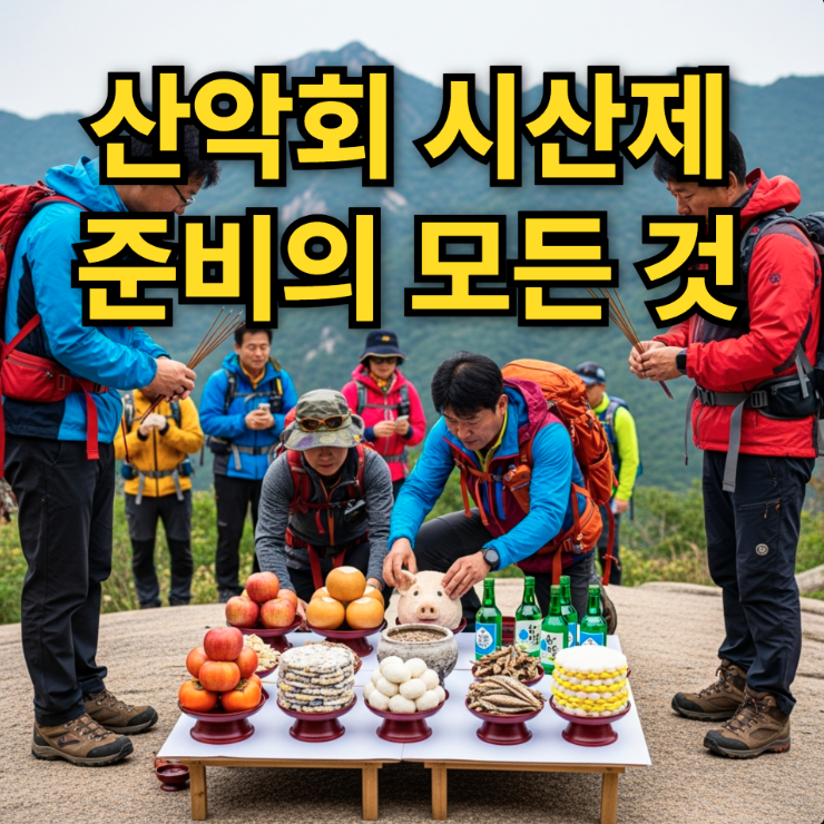  산악회 시산제 준비의 모든 것: 축문 예시 진행 순서 상차림 총정리