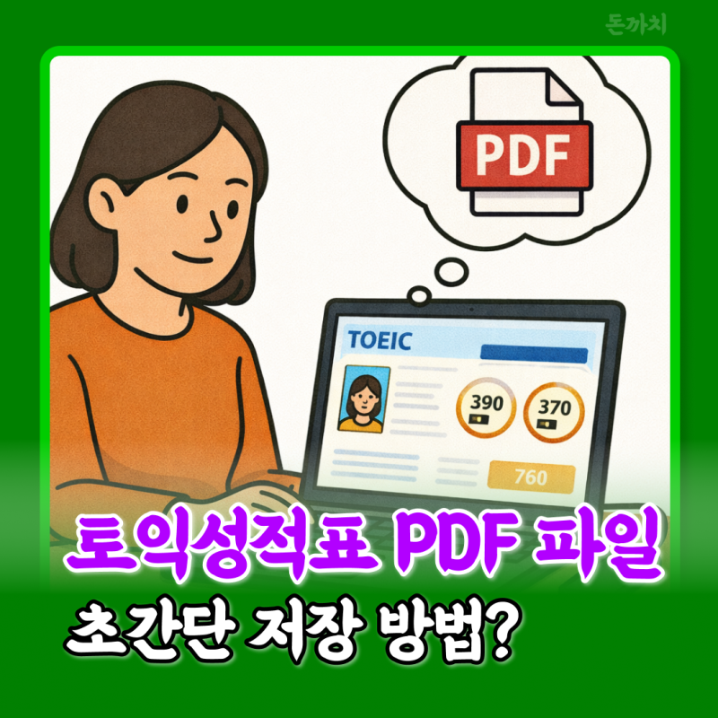 토익 성적표 발급 방법(PDF 저장 프린트 출력 모바일)