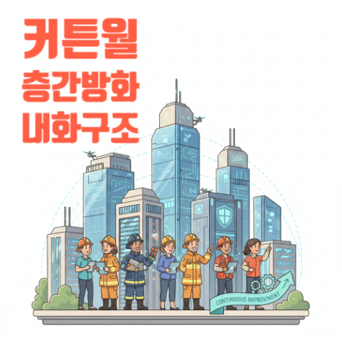  건축물 화재안전, 층간방화, 커튼월, 방화구획 완벽 해부!
