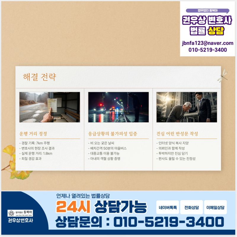 0.161% 만취 음주운전 반성문,집행유예 받은 70대 가장 승소사례 관련 이미지 5