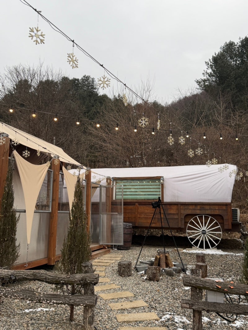 가평 글램핑 추천,숲속의정원 캠핑장후기