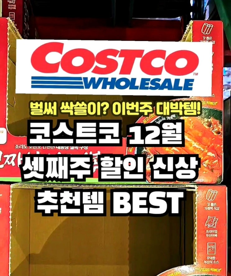  코스트코 12월 셋째주 세일 3주차 대란템!