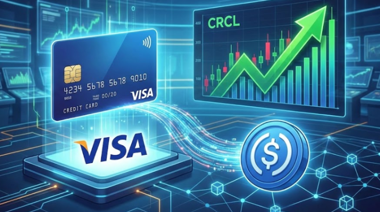  비자(Visa), 미국서 USDC 결제 본격 시작! 서클 주가 급등 이유는?