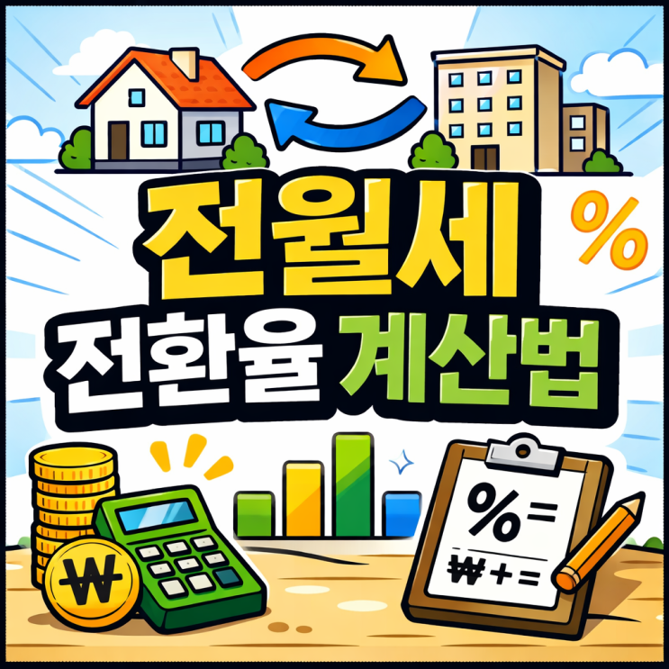  전월세 전환율 계산법 월세 인상 한도 5% 계산기 (집주인 요구 거절 권리 렌트홈)