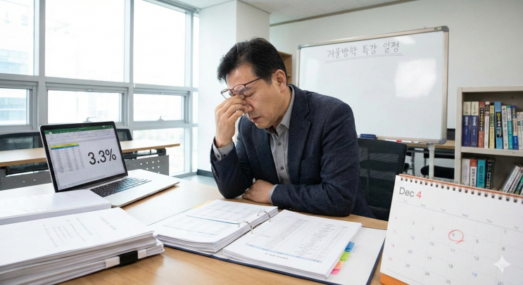  [정보] 학원 강사 ‘3.3% 계약’ 단속 이슈, 지금 원장님이 꼭 아셔야 할 부분 5가지