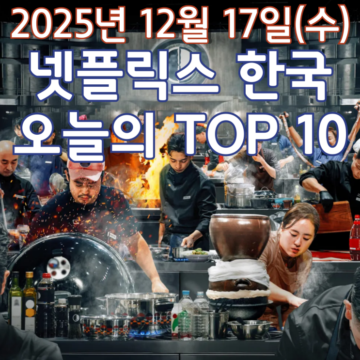  [넷플릭스 한국] 오늘의 TOP 10 - 2025년 12월 17일(수)