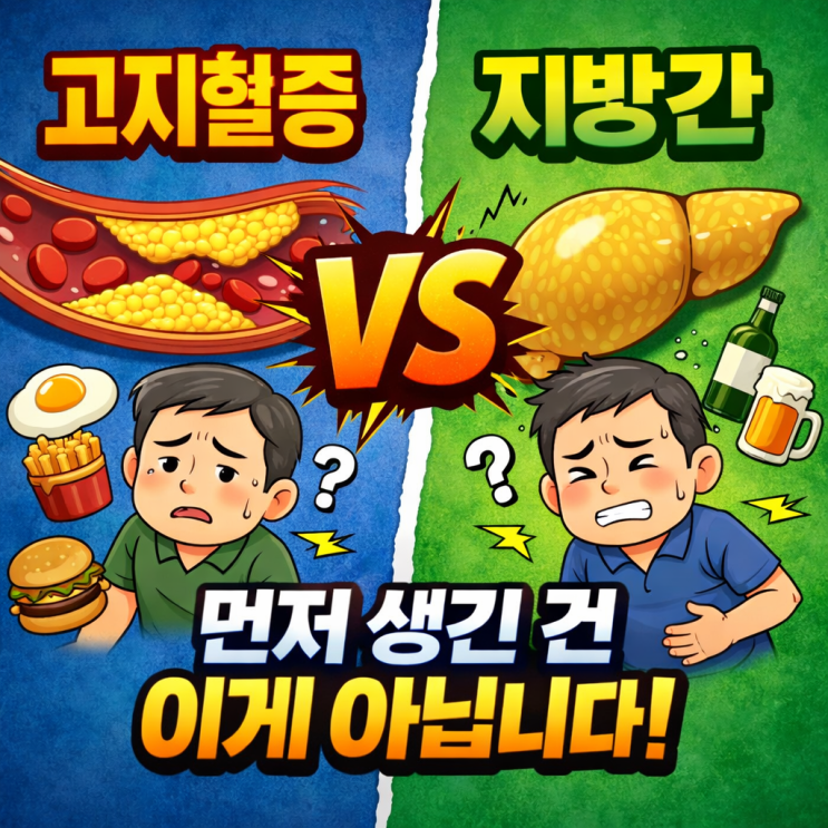  고지혈증과 지방간, 어느 쪽이 먼저 생길까? 서로를 키우는 위험한 관계