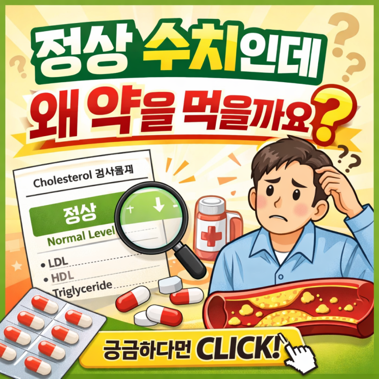  고지혈증 수치 정상인데 약을 권하는 이유｜수치만 믿으면 놓치는 진짜 위험