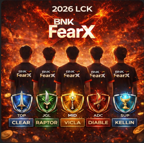 2026LCK BNK FearX 로스터및 기대치