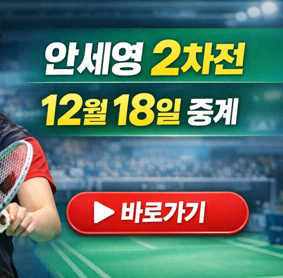 2025 bwf <b>월드투어 파이널스</b> 배드민턴 <b>안세영</b> 경기일정... 