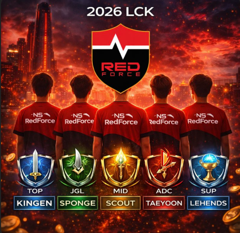 2026 LCK 농심 레드포스 로스터및 스토브리그