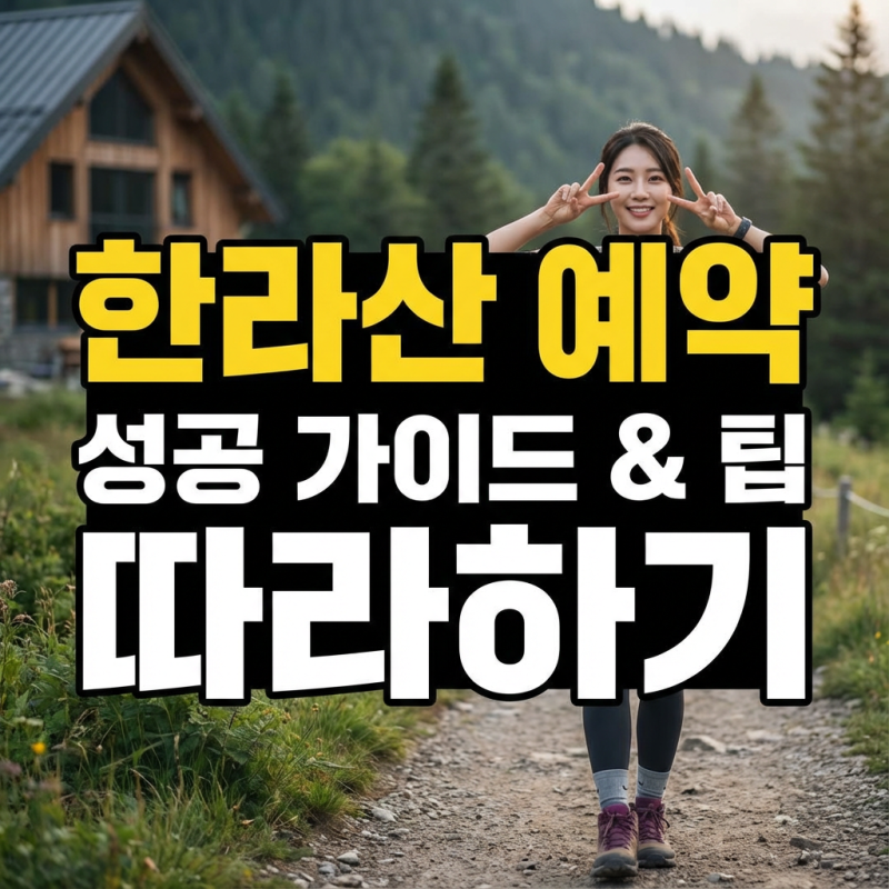 한라산 탐방예약, 실패 없는 추천코스 선택과 시간 공략법2025~2026