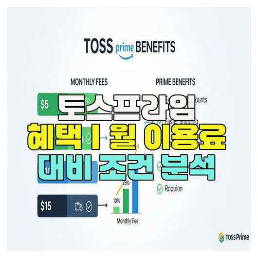  토스프라임 혜택｜월 이용료 대비 조건 분석