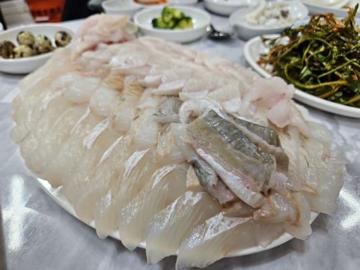  인천 원탑 횟집! 자연산 회!장봉배터집!
