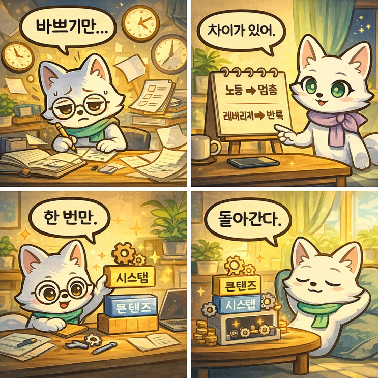  시간 자유 얻는 법, 부자들이 노동 대신 레버리지를 만드는 이유