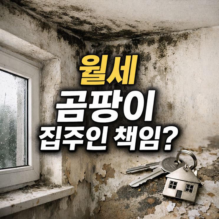  월세 곰팡이 집주인 책임 도배 비용 해결법 (결로 현상 수리 요청 문자 내용증명)