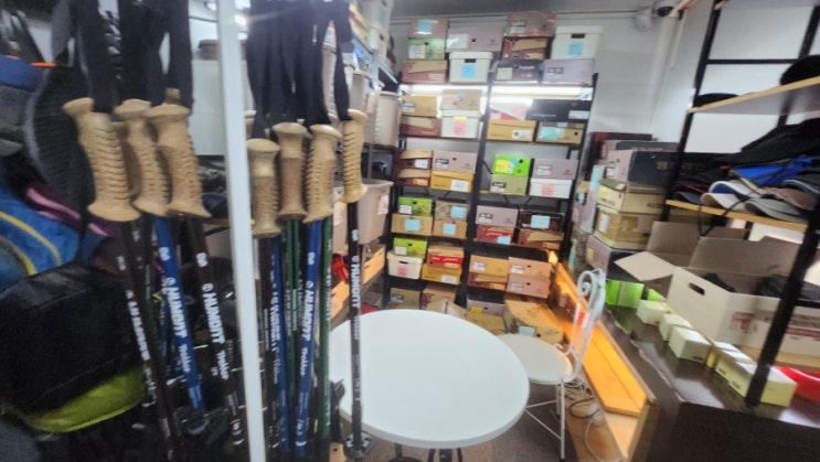  제주도 아이젠 등산화 스틱 대여