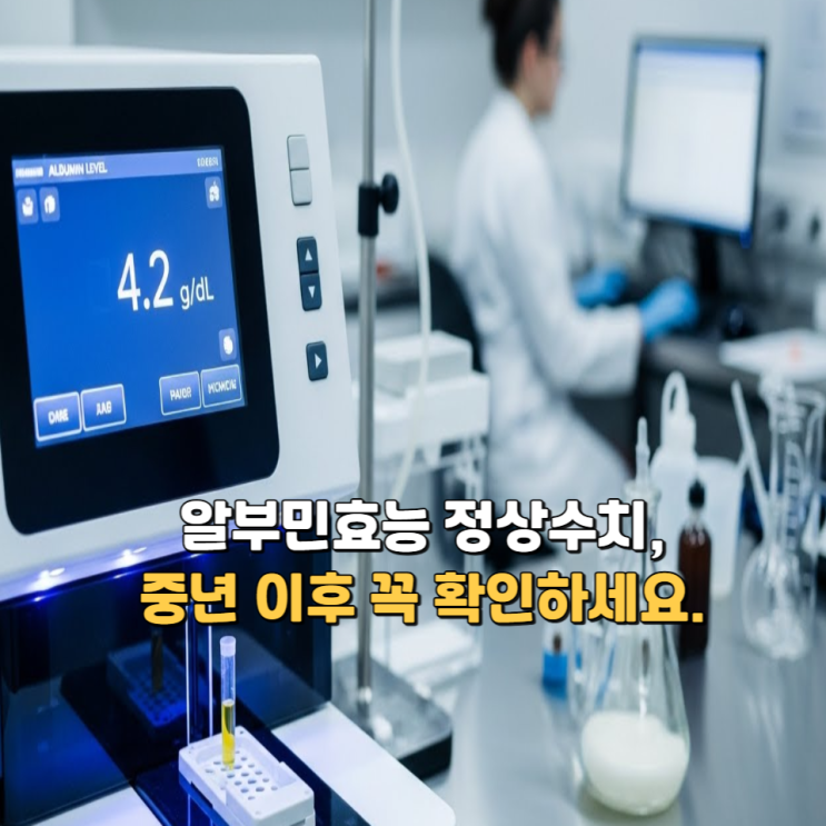  알부민효능 정상수치, 중년 이후 꼭 확인하세요.