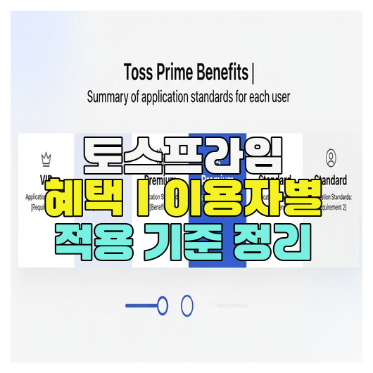  토스프라임 혜택｜이용자별 적용 기준 정리