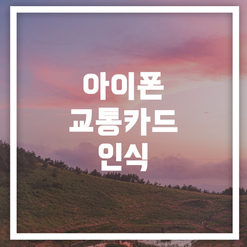 아이폰 12프로와 토스유스카드 교통카드 인식 문제 해결하기