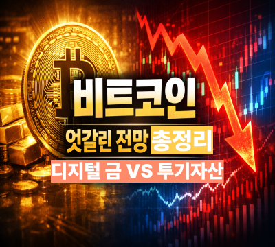  비트코인 엇갈린 전망 총정리: 디지털 금 vs 투기자산