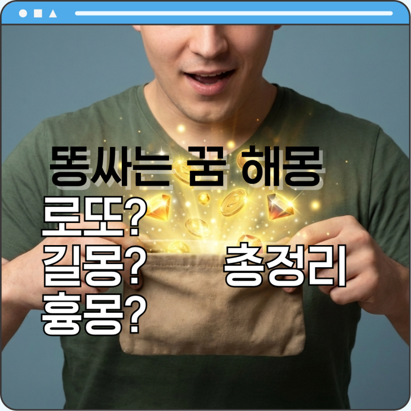 무료꿈해몽풀이 똥싸는꿈 똥에 관련된 다양한 꿈풀이 총정리