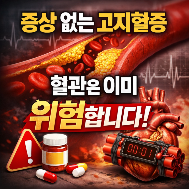  고지혈증이 심혈관 질환 위험을 높이는 과정 — 혈관 안에서 벌어지는 변화