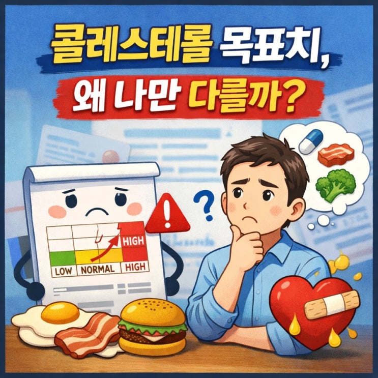   콜레스테롤 목표치가 같은데, 처방은 왜 다를까요?
