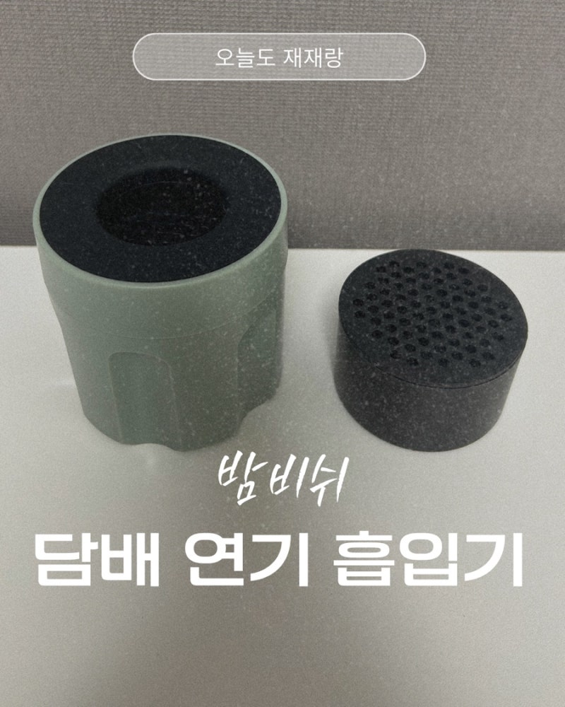 담배 냄새 확실하게 줄여준 밤비쉬 담배 연기 흡입기 실사용 후기｜실내·차량 담배 냄새 빼....