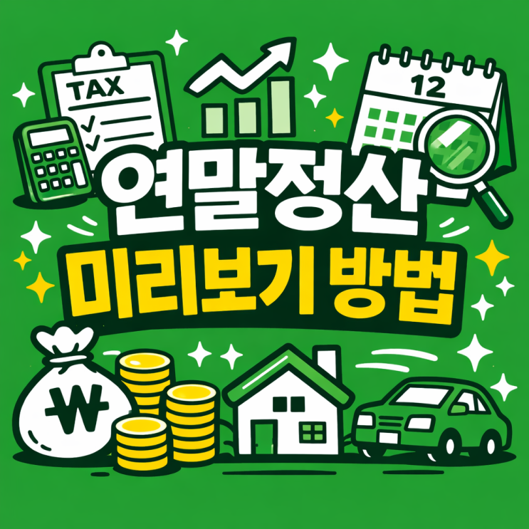  연말정산 미리보기 방법 2025 2026 국세청 홈택스 환급금 조회 기간 (13월의 월급  꿀팁)