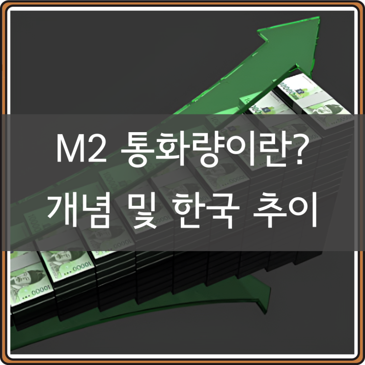 M2 <b>통화량</b> 뜻 그래프,  한국 <b>증가</b> 추이 및 국가 비교