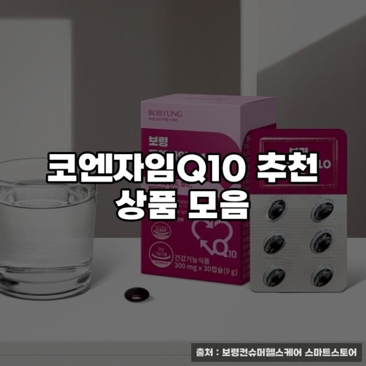  코엔자임Q10 추천 상품 모음
