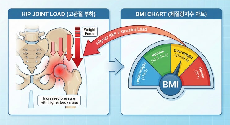  고관절 골괴사, 괴사 크기 말고도 중요한 요인들에 대해 설명드립니다