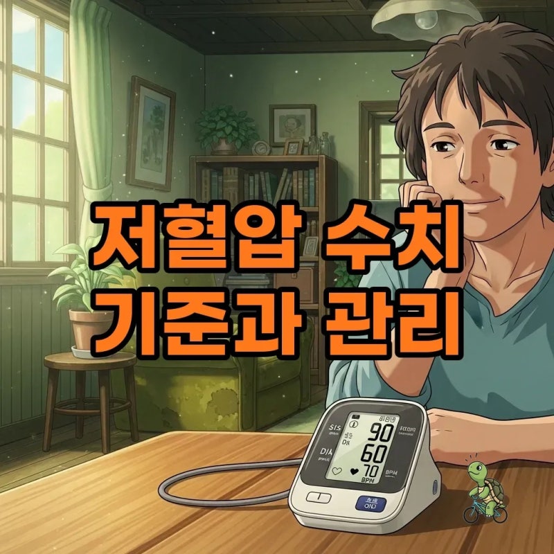 저혈압 수치 정상기준과 증세, 똑똑하게 관리하는 방법