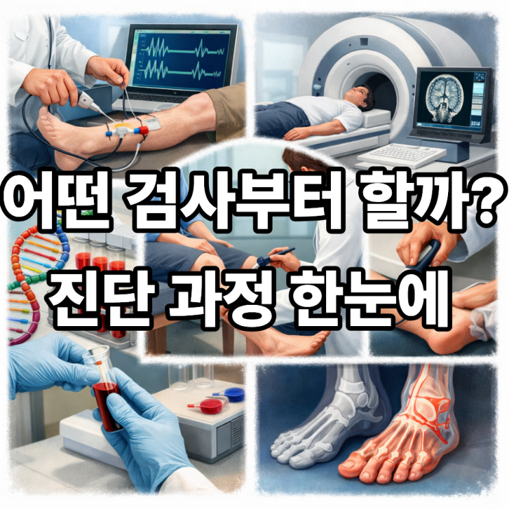  샤르코마리투스병 진단 과정, 병원에서 받게 되는 검사 총정리