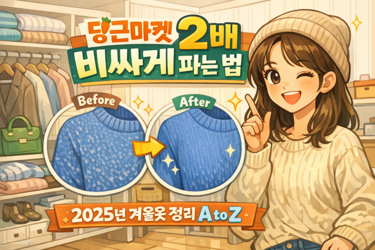  2025년 묵은 짐 정리하기 (안 입는 패딩/니트 당근 마켓 판매 팁)
