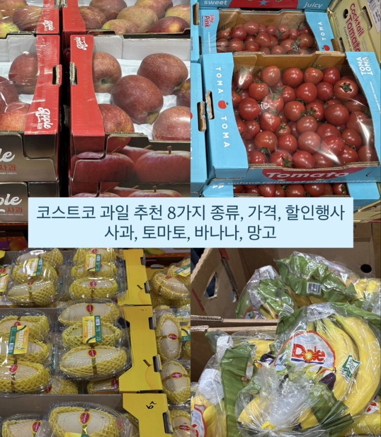  코스트코 과일 추천 8가지 종류, 가격, 할인행사