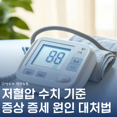 저혈압 수치 기준 및 어지러움, 두통 등 증상 증세, 원인, 대처법 총정리!