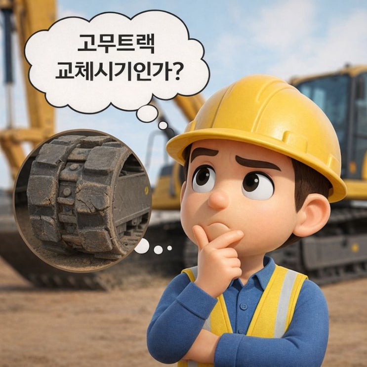  고무트랙, 언제 교체해야 할까? - 현장에서 바로 확인하는 체크 포인트