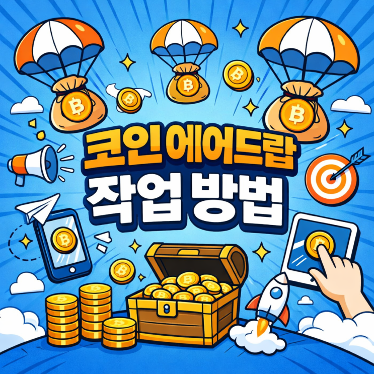  코인 에어드랍 작업 방법 텔레그램 채굴 테스트넷 (무자본 100만 원 수익 파이프라인)
