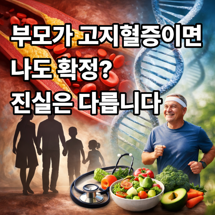  고지혈증 가족력 있으면 반드시 걸릴까? 유전의 진실과 예방법 총정리