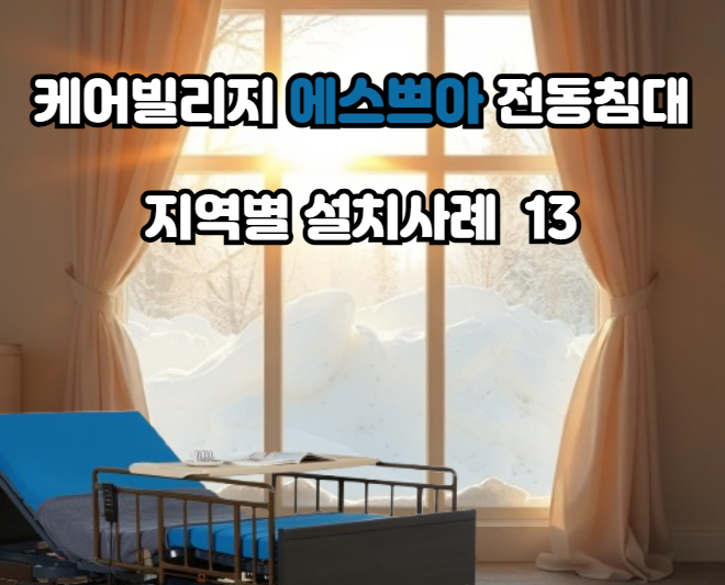 프리미엄 전동침대 '케어빌리지 에스쁘아' 지역별 설치사례 12