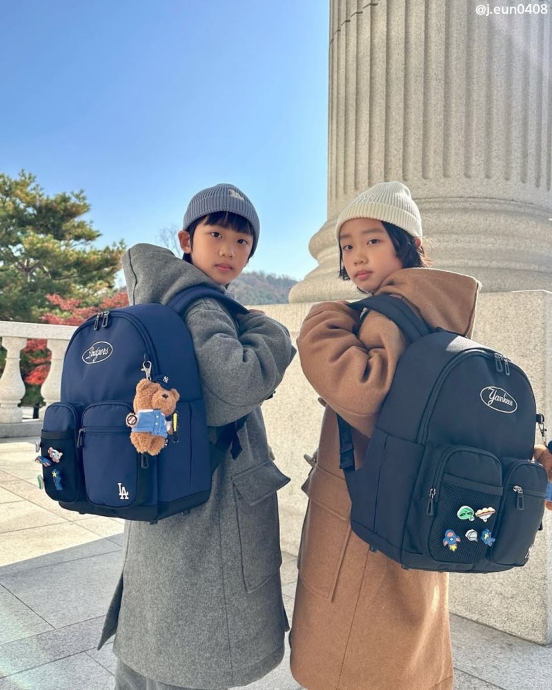 새학기 초등학생가방 준비, MLB키즈백팩 초등책가방 스타일링 tip