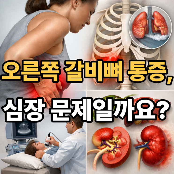   오른쪽 갈비뼈 통증, 단순 근육통일까? 장기 신호일까?