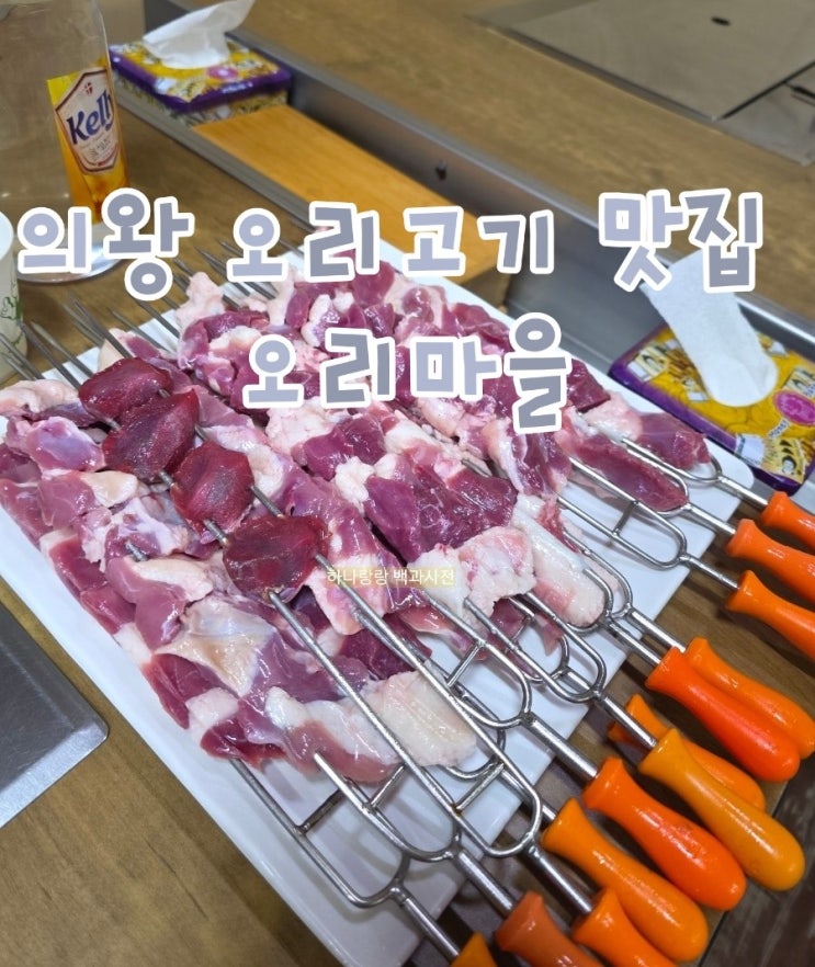  [경기 의왕] 오리탕 서비스 숯불에 구워먹는 생오리꼬치 의왕 오리고기 맛집 오리마을