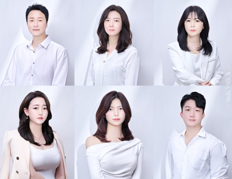  헤어샵 헤어디자이너 단체 방문 개인 프로필 사진 촬영