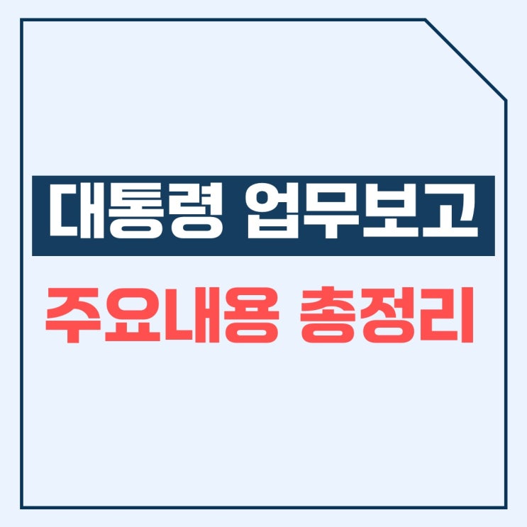 <b>대통령</b> <b>업무보고</b> 주요내용 일정 2026 국정과제 총정리